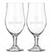 Beer glass on foot - set of 2