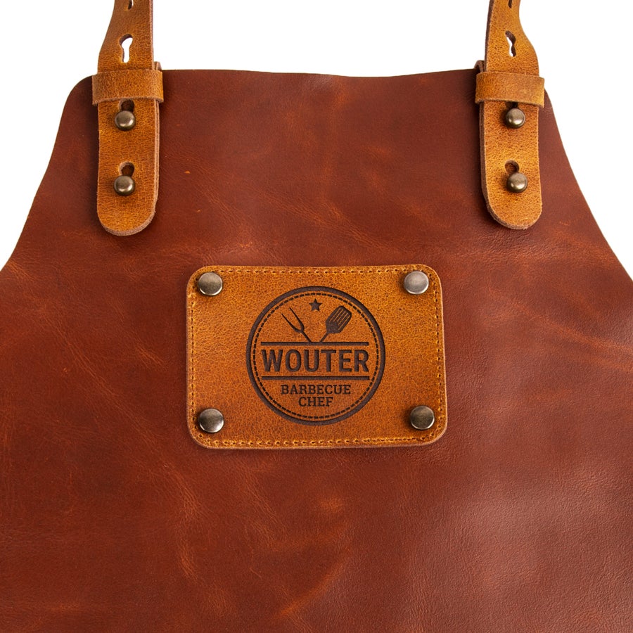 Leather apron with name Leather apron with name