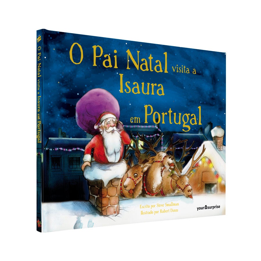 Livro infantil personalizado - Pai Natal está a chegar