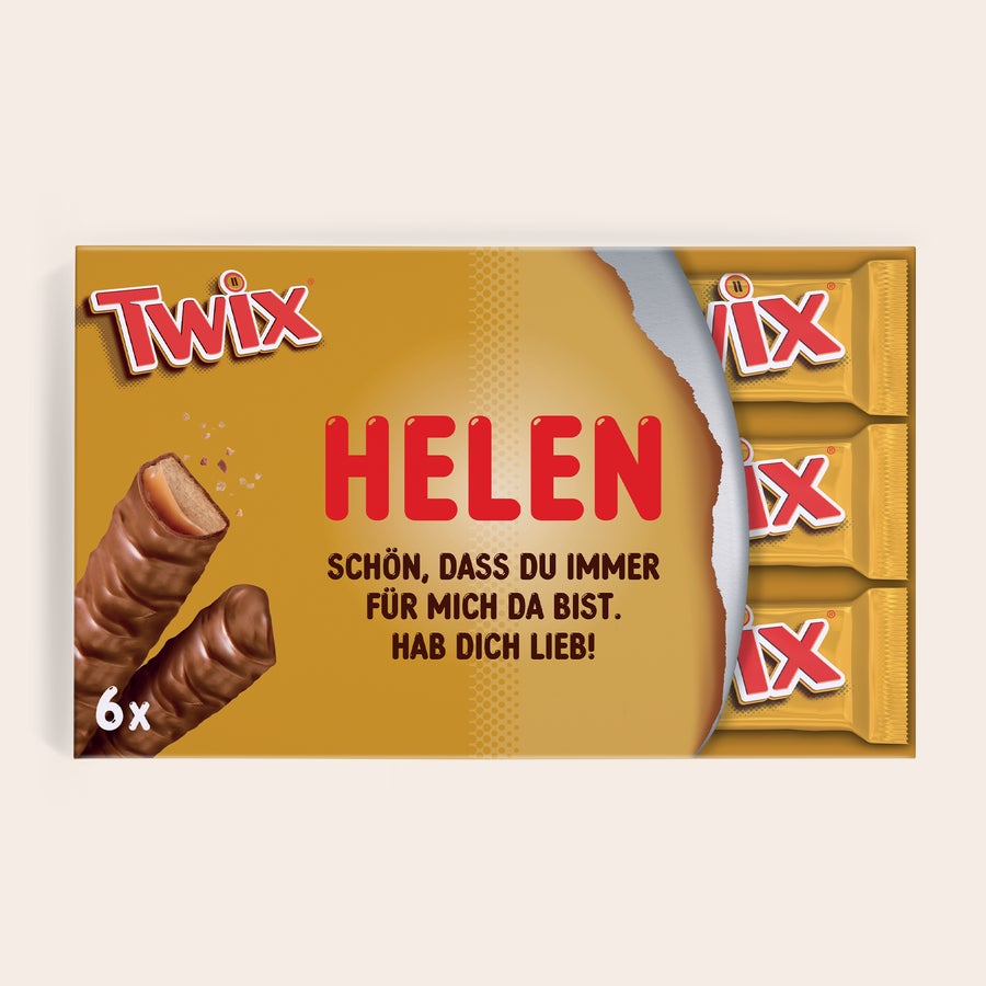 Mega Twix Riegel mit Name und Foto personalisieren Mega Twix Riegel mit Name und Foto personalisieren