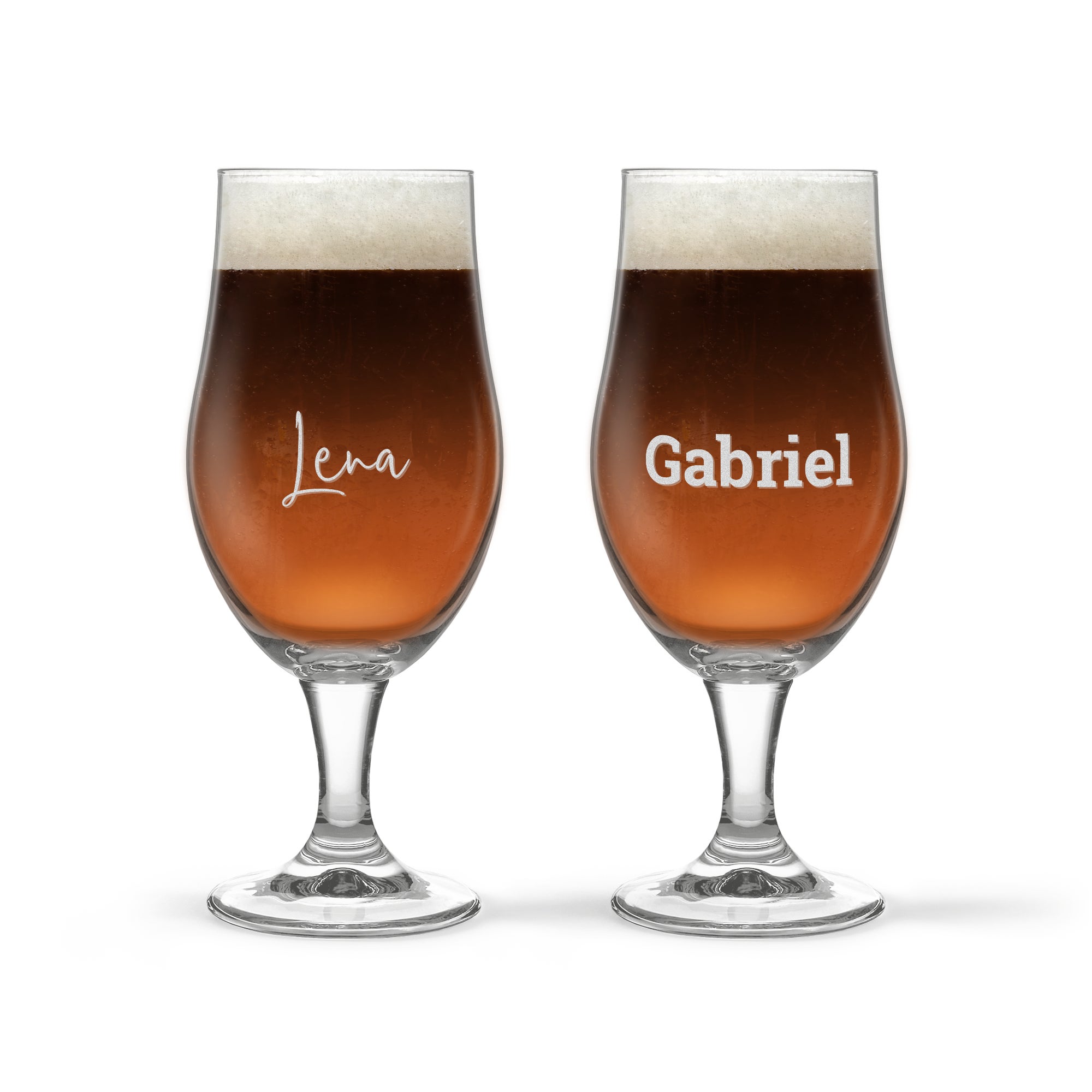 Personalised craft beer glass - 2 pcs