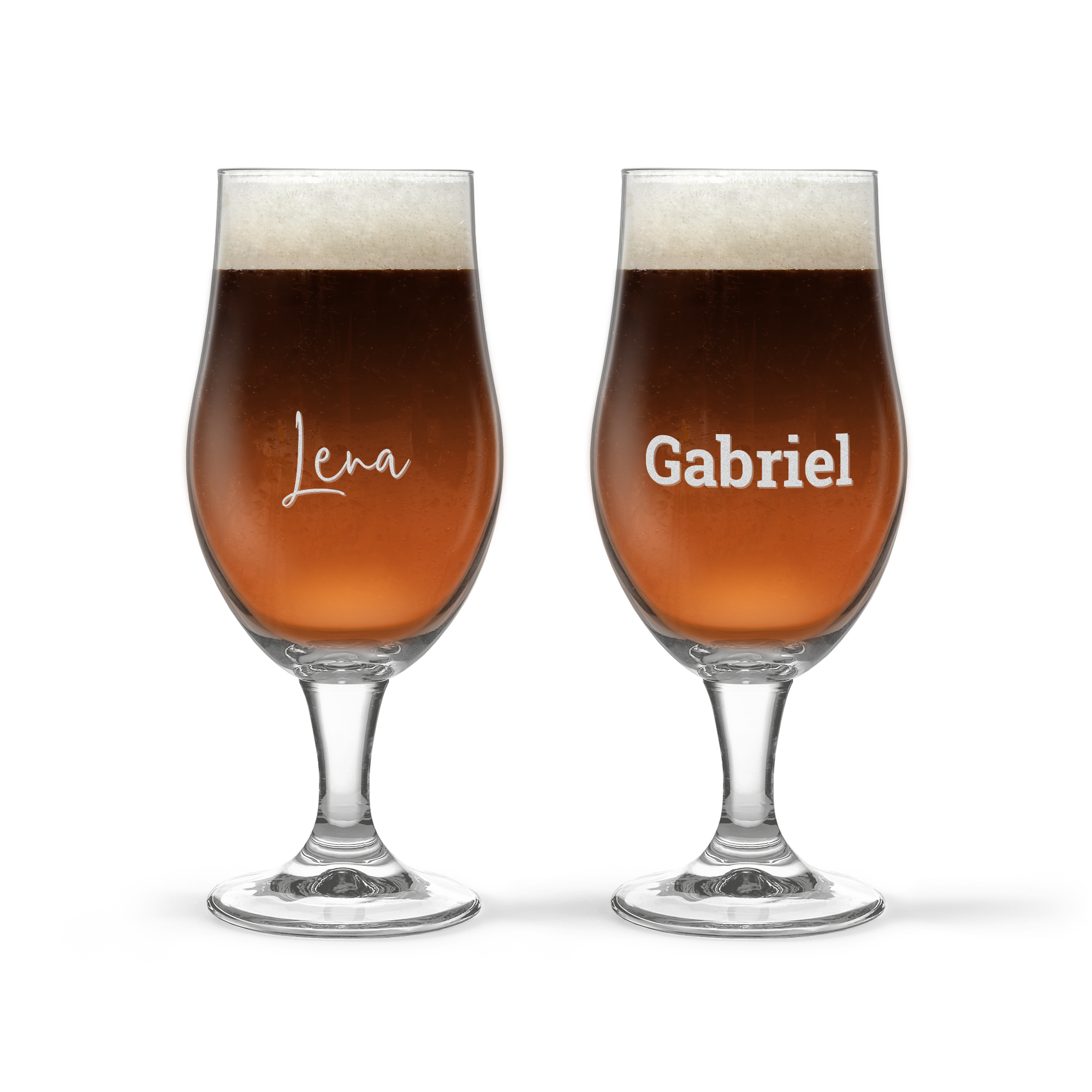 Personalised craft beer glass - 2 pcs
