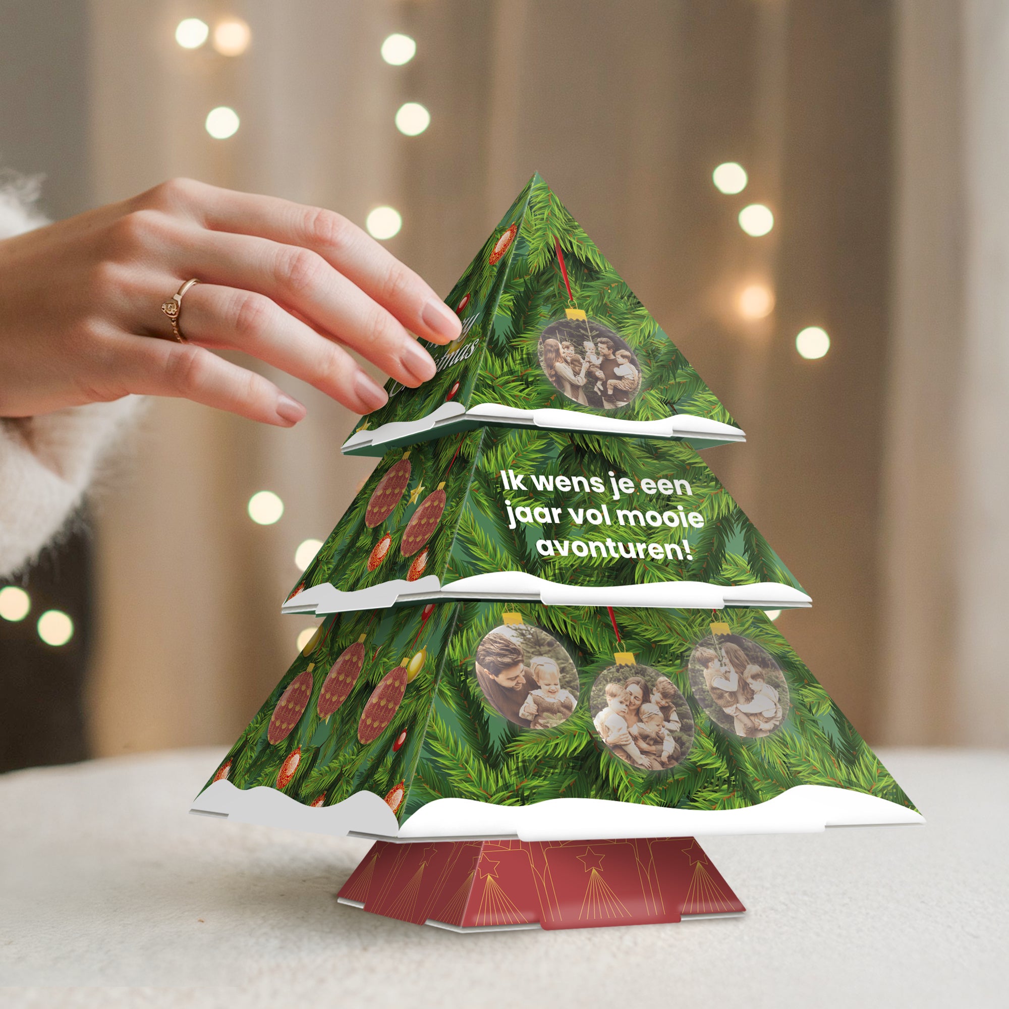 Kerstboom papier personaliseren - DIY