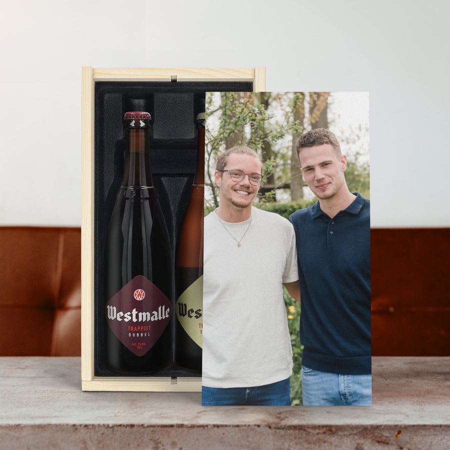 Personalised Beer Gift Box - Westmalle Dubbel & Tripel Personalised Beer Gift Box - Westmalle Dubbel & Tripel