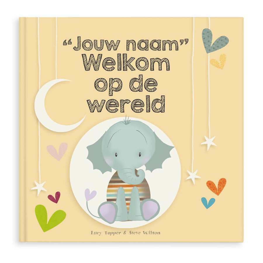 Babyboek "Welkom op de wereld" personaliseren