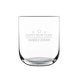 Luxurious personalised water glass