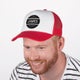 Trucker-lippis - Punainen / valkoinen