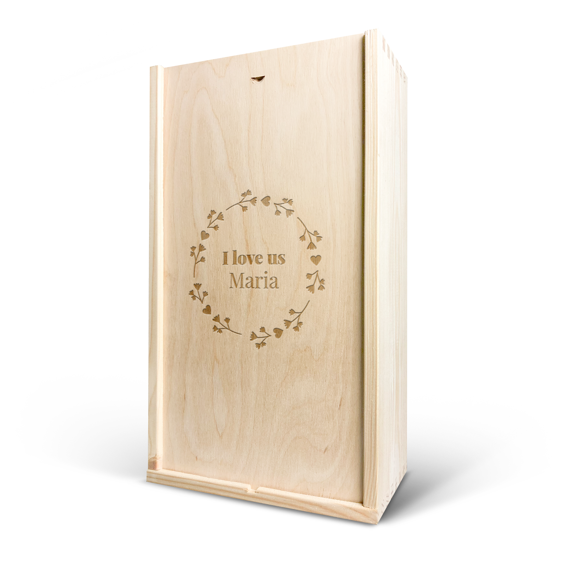 Caja de vino personalizada