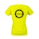 T-shirt sportiva da donna personalizzata - Giallo - L
