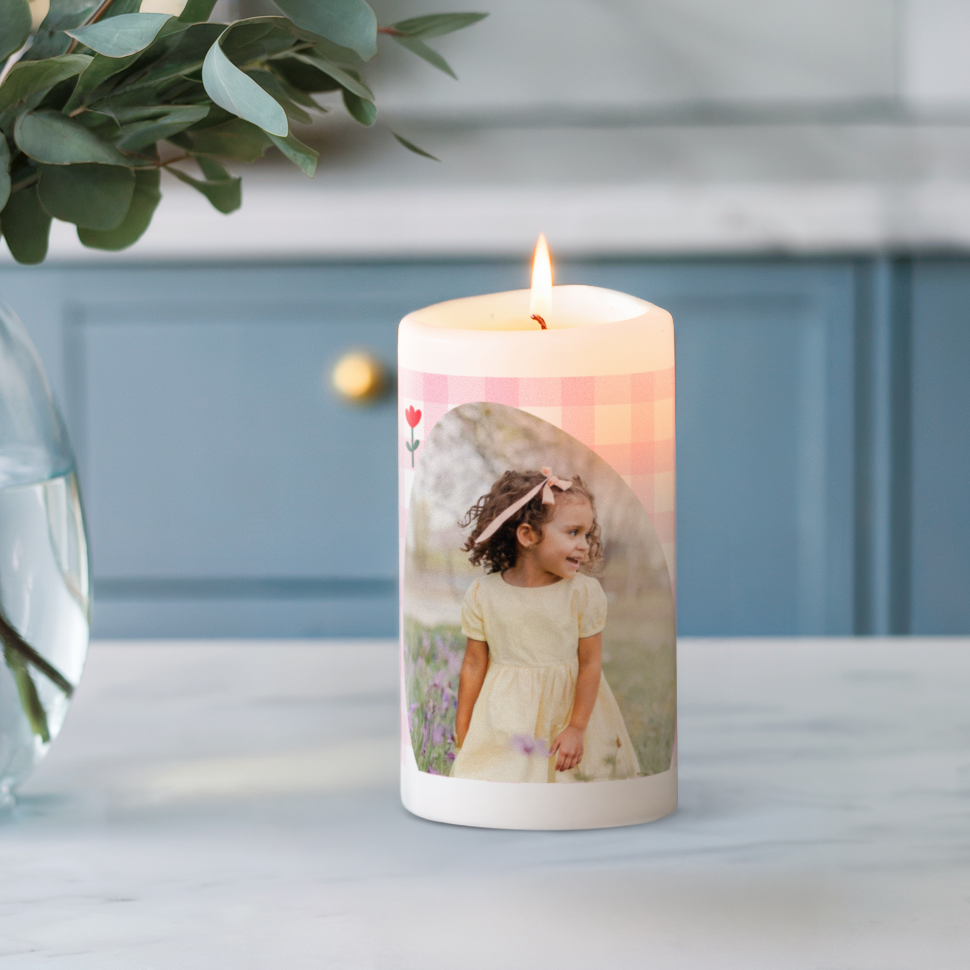 Personalizowana świeca ze zdjęciem - Wielkanoc 13x7