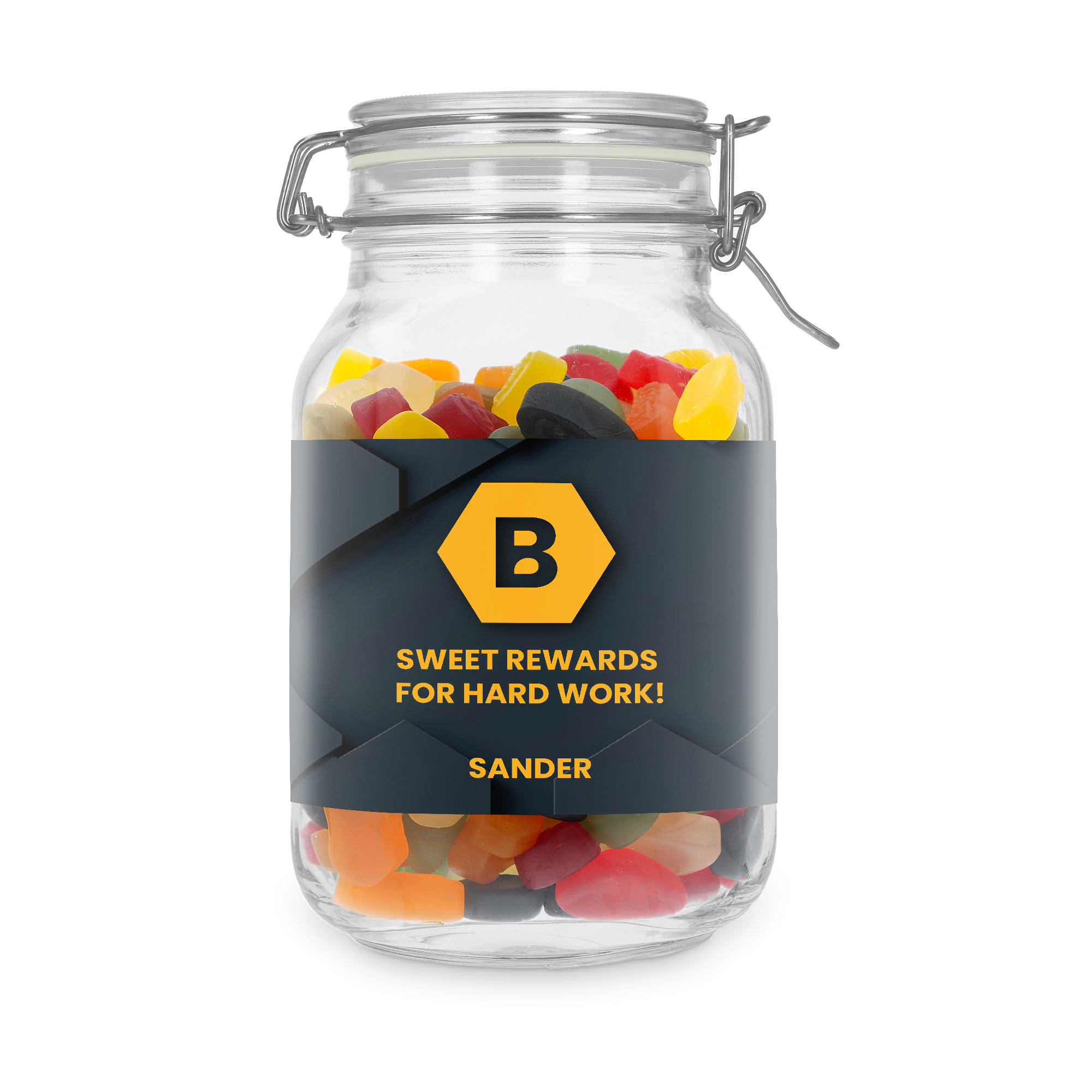 Tarro de caramelos personalizado