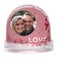 Personalised snow globe - Hearts