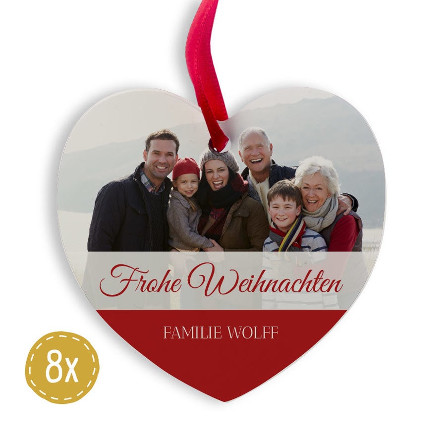 Weihnachtsbaum Deko - Herz (8)