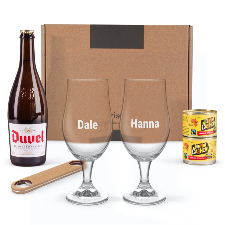 Ölpaket med graverade glas Ölpaket med graverade glas