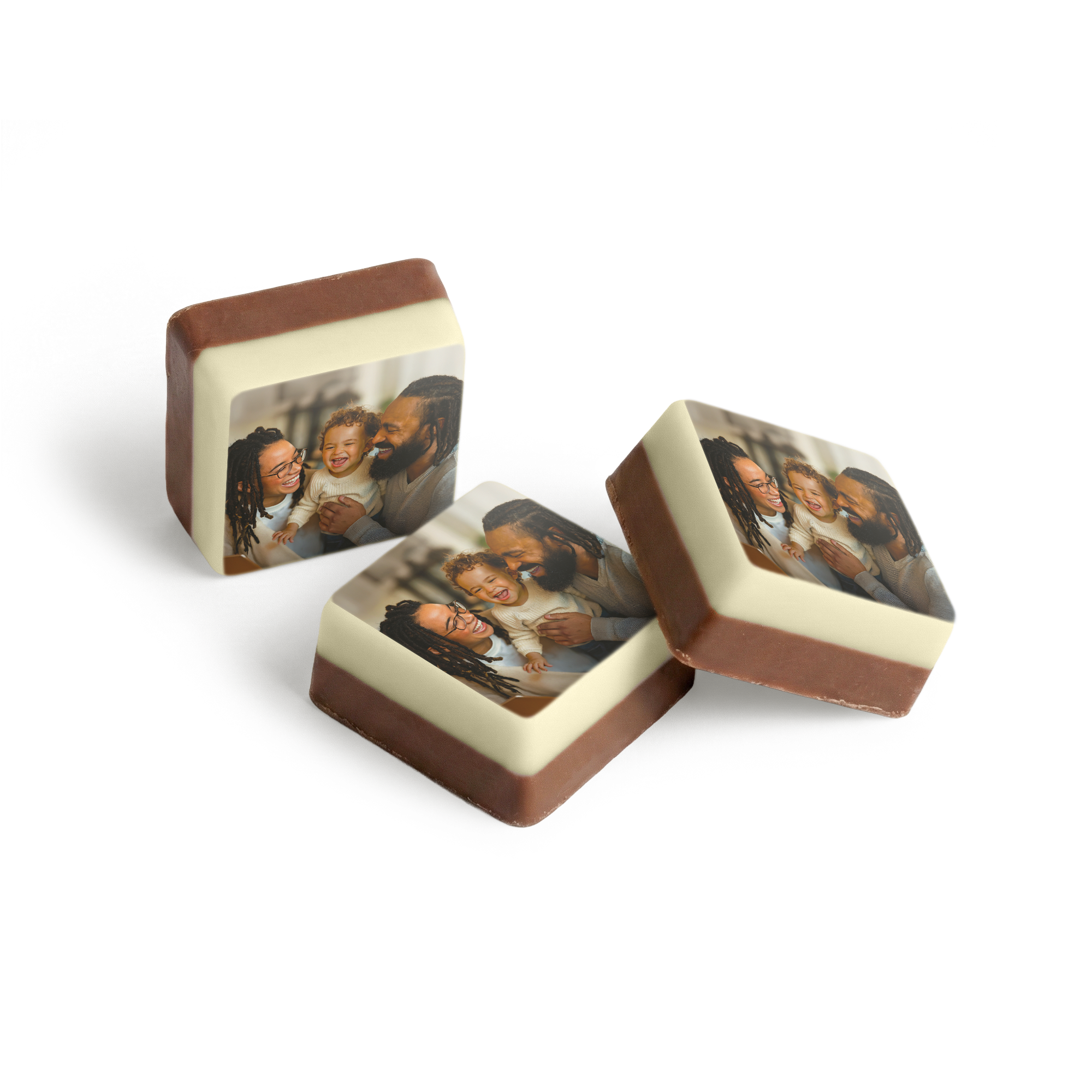 Chocolade pralines met foto