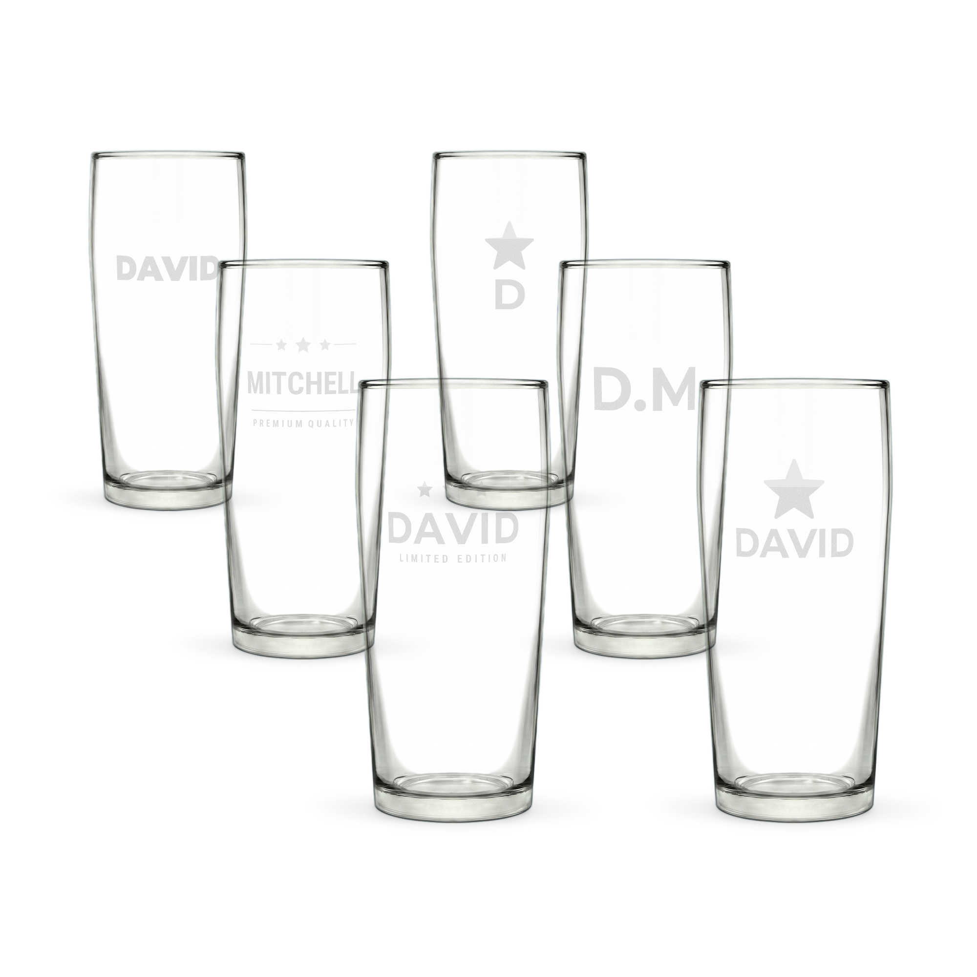 Engraved mini beer glass