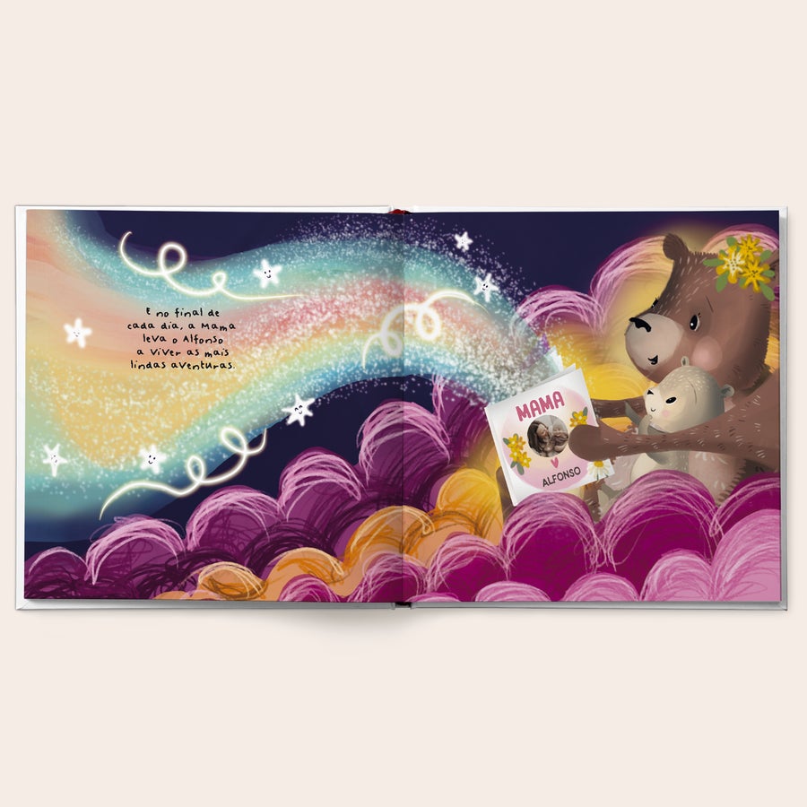 Livro personalisado - Mamã, nos teus braços de amor Livro personalizado