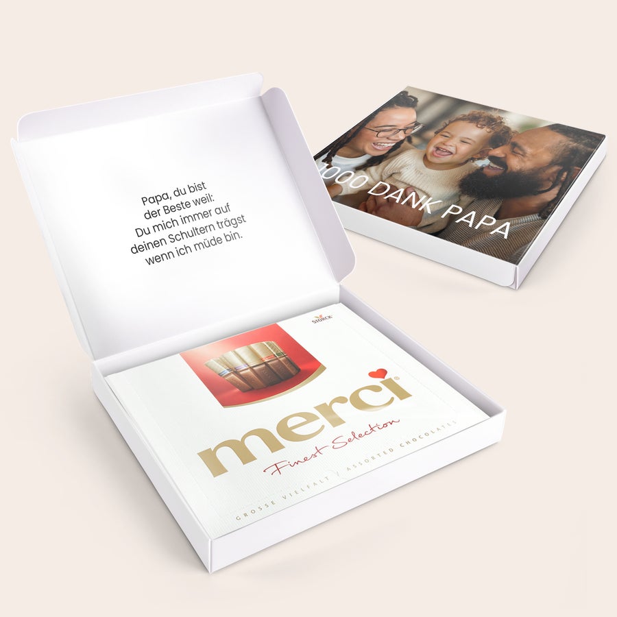 Merci Schokolade Personalisieren- 250 Gramm Merci Schokolade Personalisieren- 250 Gramm