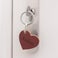 Personalised key ring - Leather - Heart / Star Personalised key ring - Leather - Heart / Star