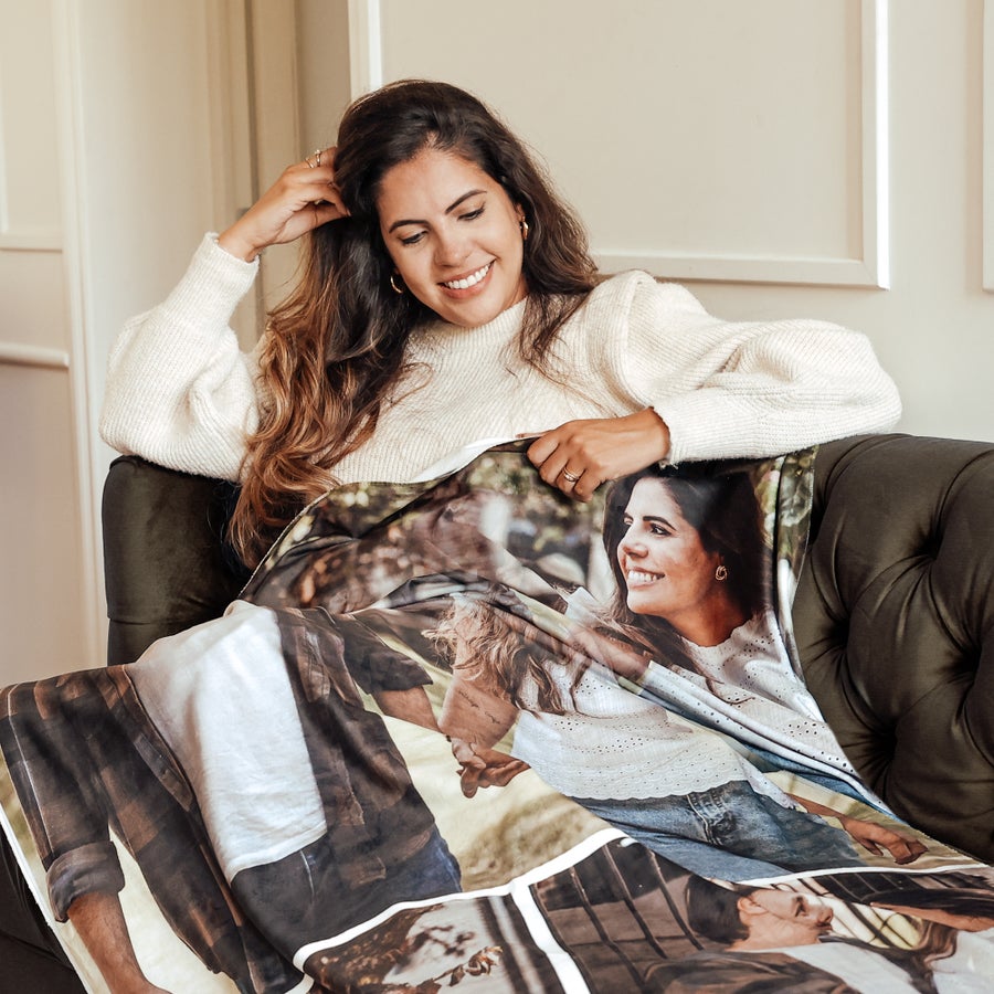 Fleece photo blanket Fleece photo blanket