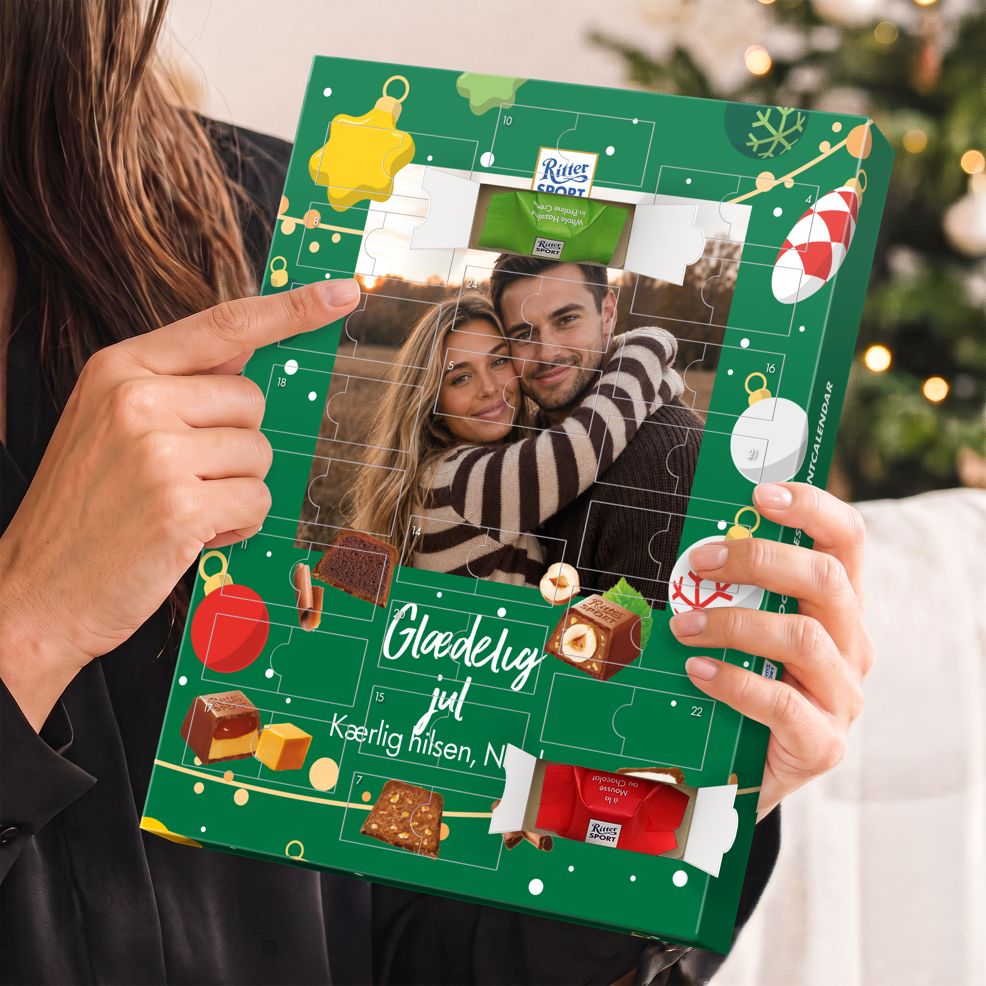 Personaliseret Ritter Sport julekalender