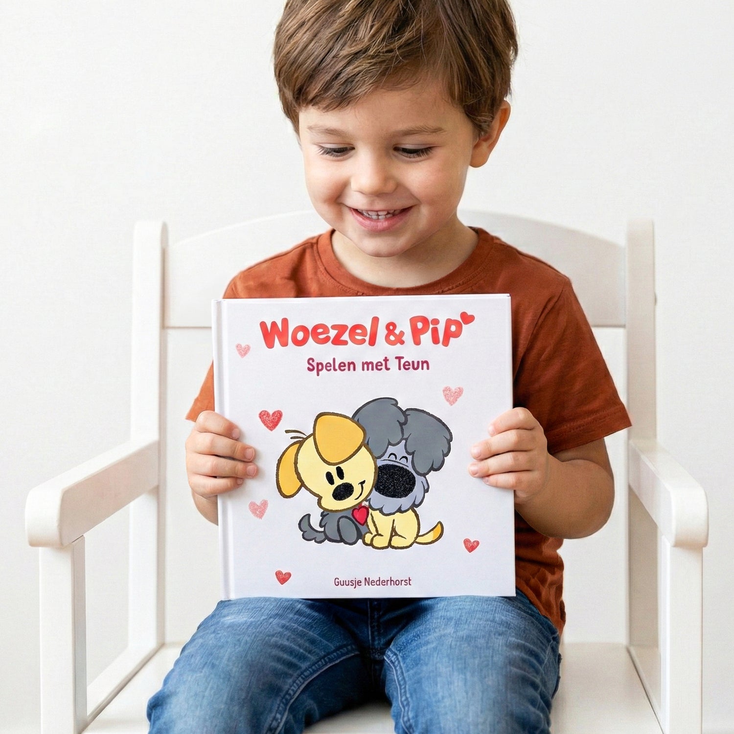 Boek met naam en foto - Woezel Pip - Spelen met jou (Hardcover)
