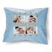 Personalizowana romantyczna poduszka ze zdjęciem- duża - błękitna