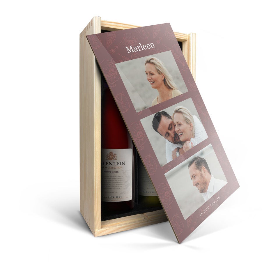 Wijnpakket in bedrukte kist - Salentein - Pinot Noir en Chardonnay