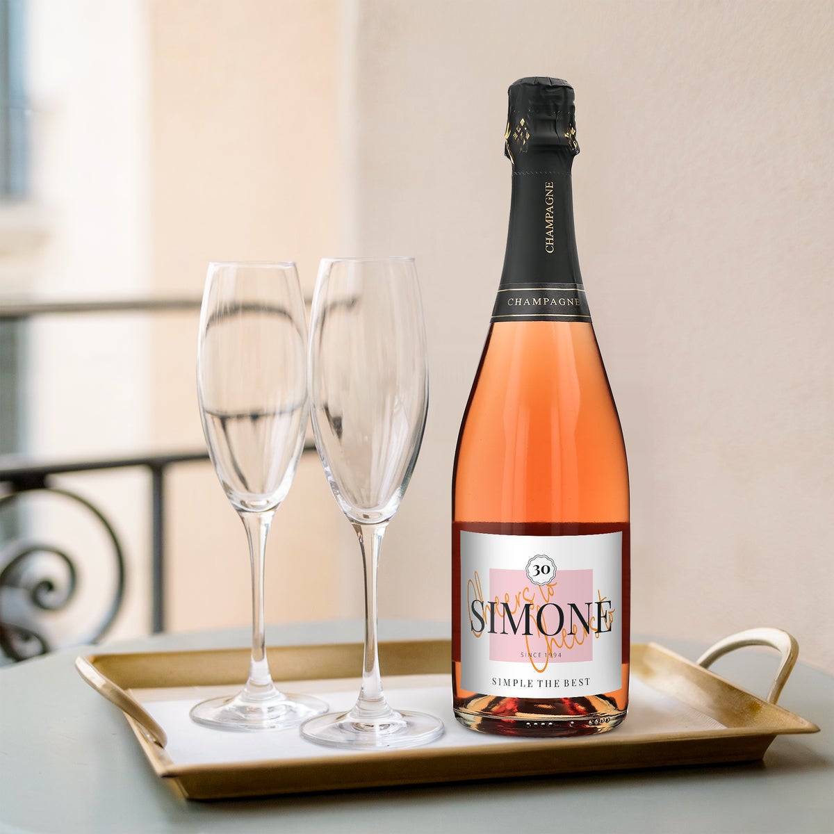 Szampan z etykietą ze zdjęciem Rene Schloesser Rosé - 750 ml