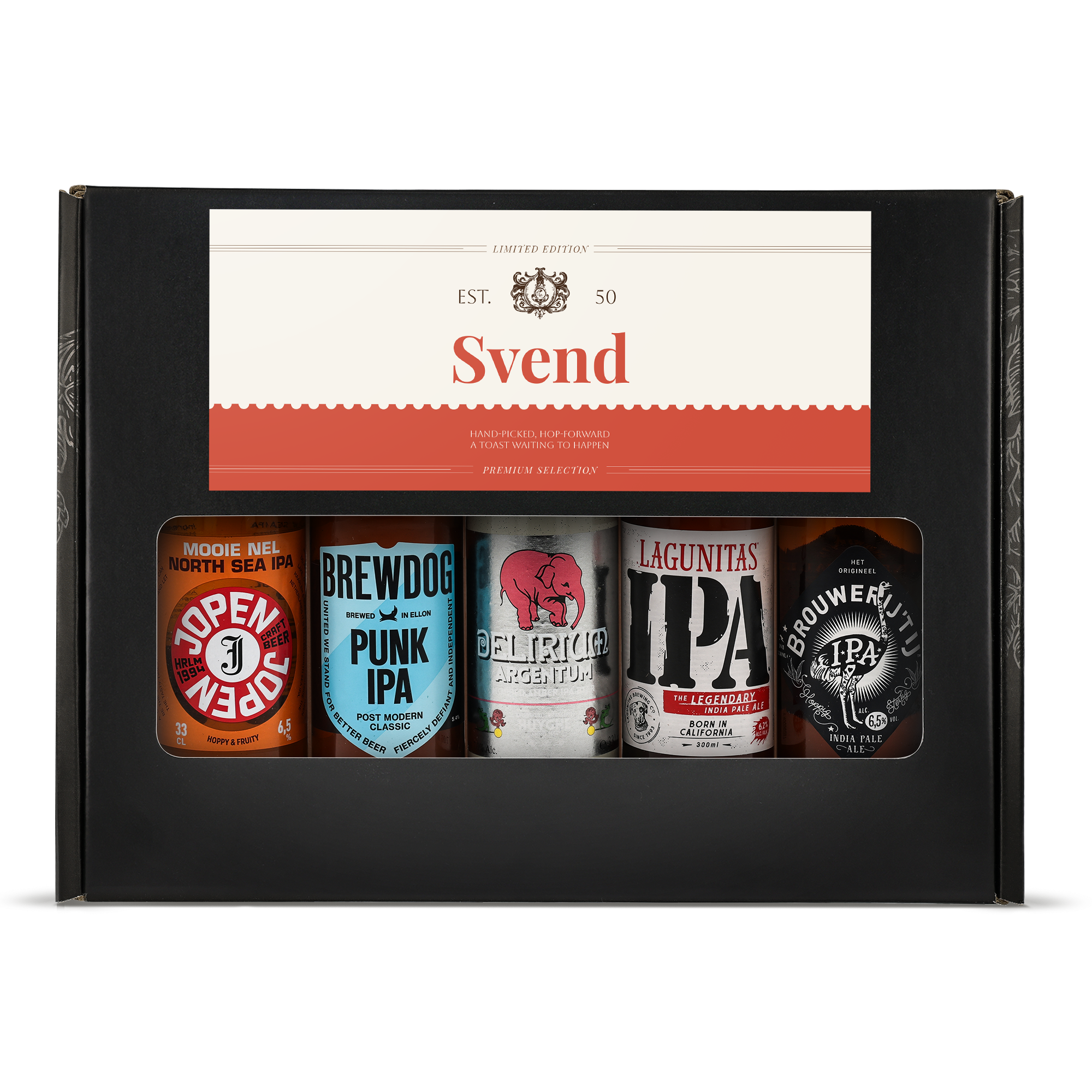 Øl gaveæske med billede - Belgisk øl