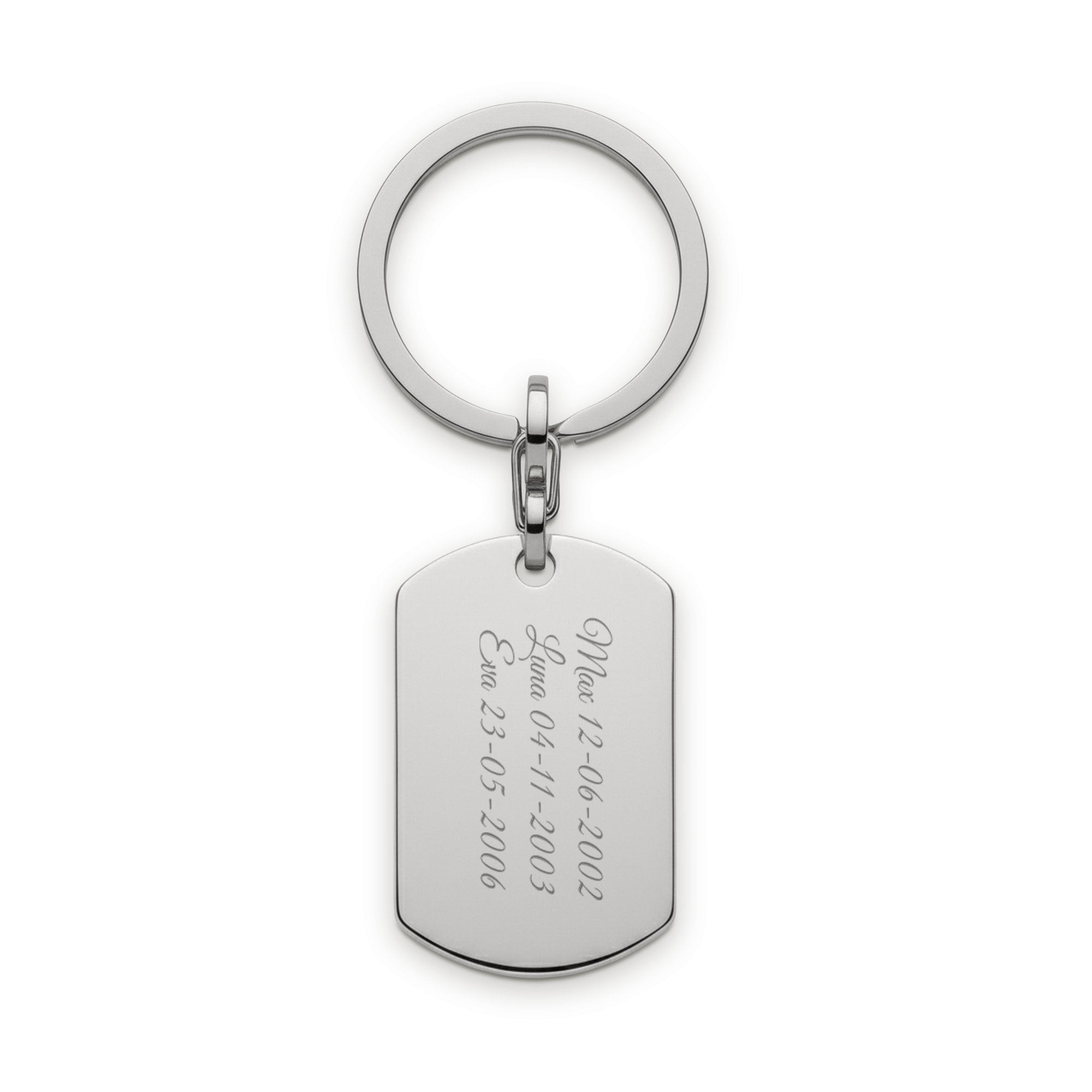 Engraved keyring