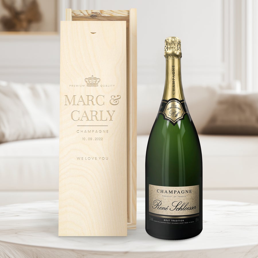 Personalised Champagne Gift - René Schloesser Magnum Personalised Champagne Gift - René Schloesser Magnum