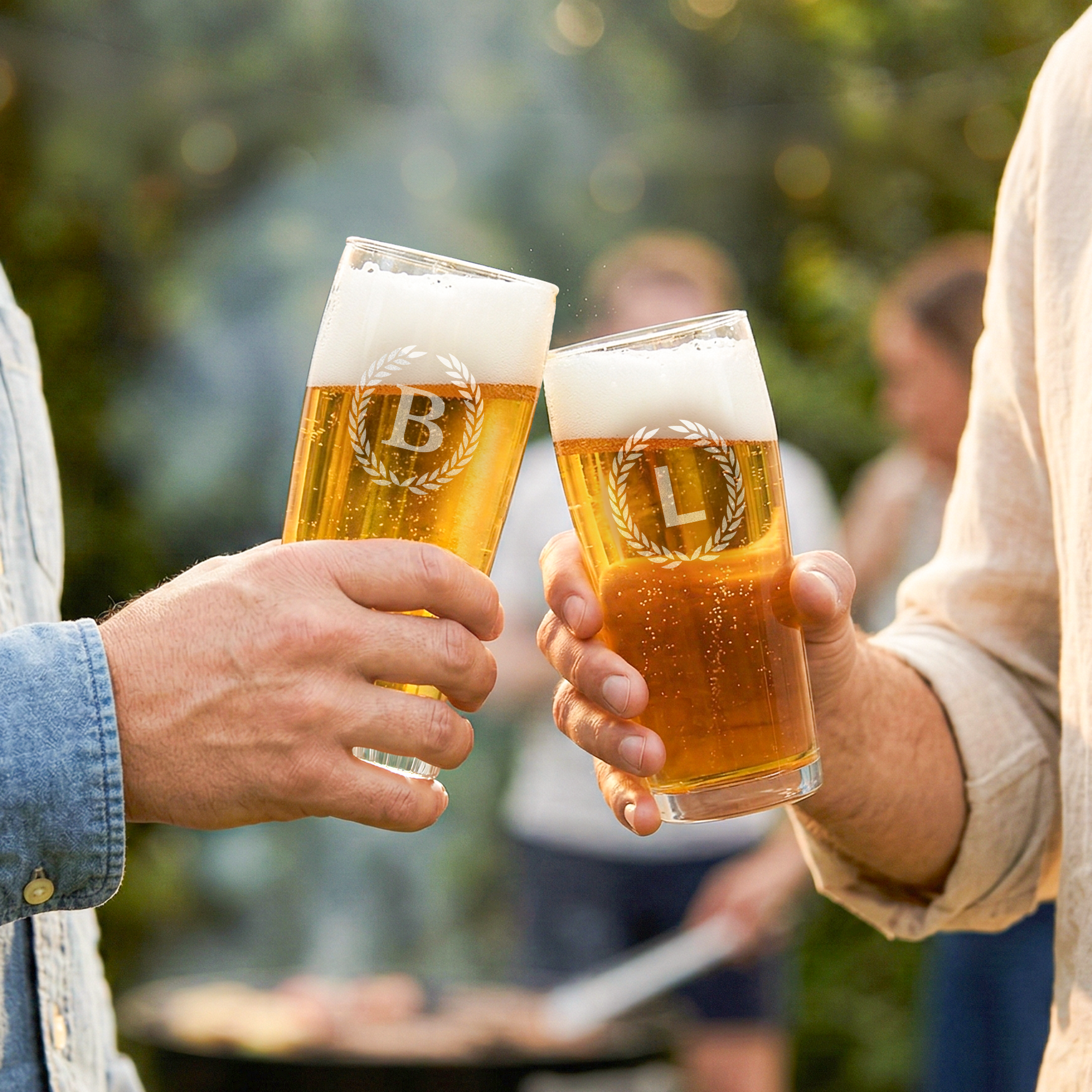 Engraved mini beer glass