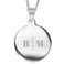 Name Pendant - Round - Rhodium