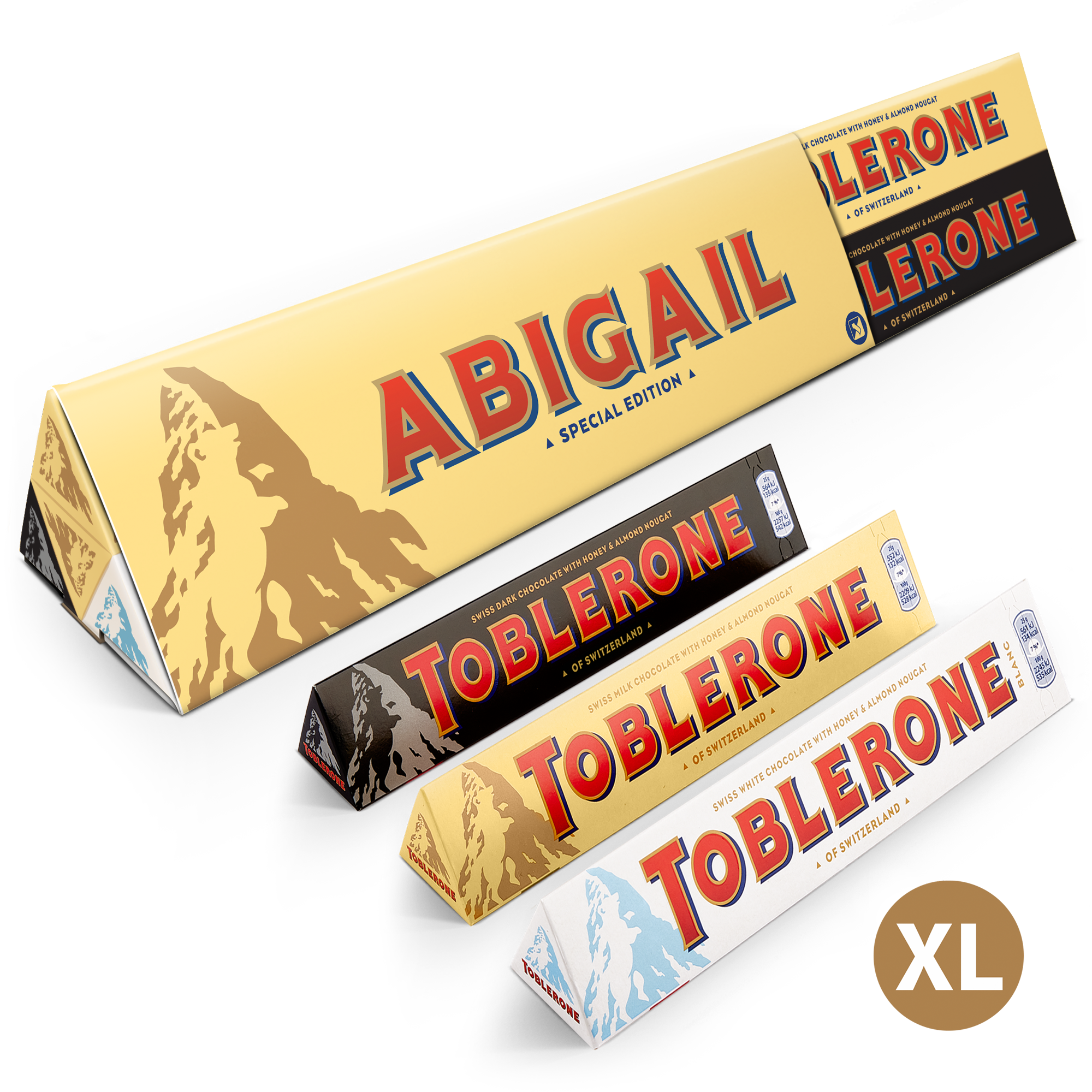 Personalised XL Toblerone chocolate bar YourSurprise