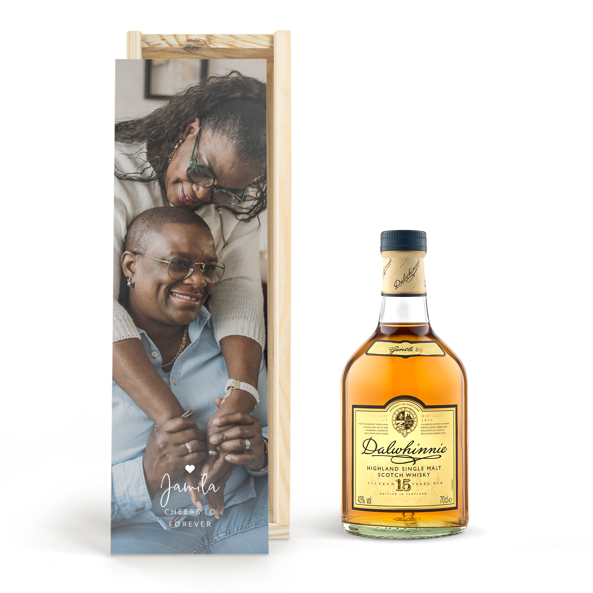 Dalwhinnie 15 Years whisky egyedi ajándékdobozban