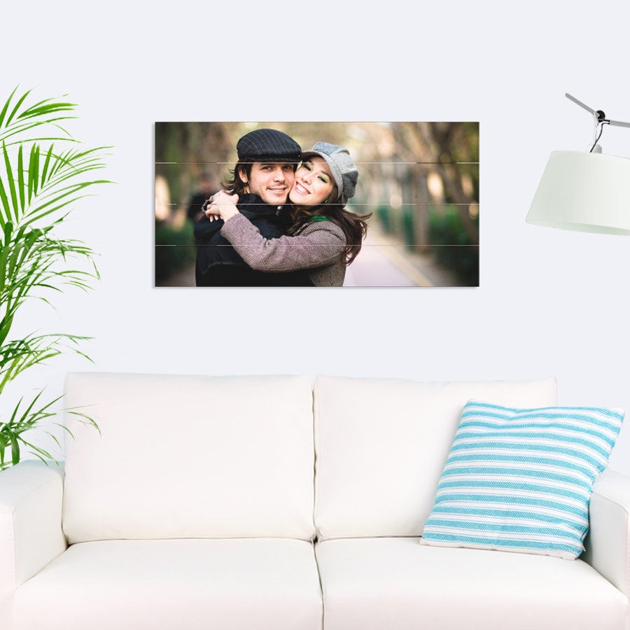 Fotoprint på træplanker (80x40cm)