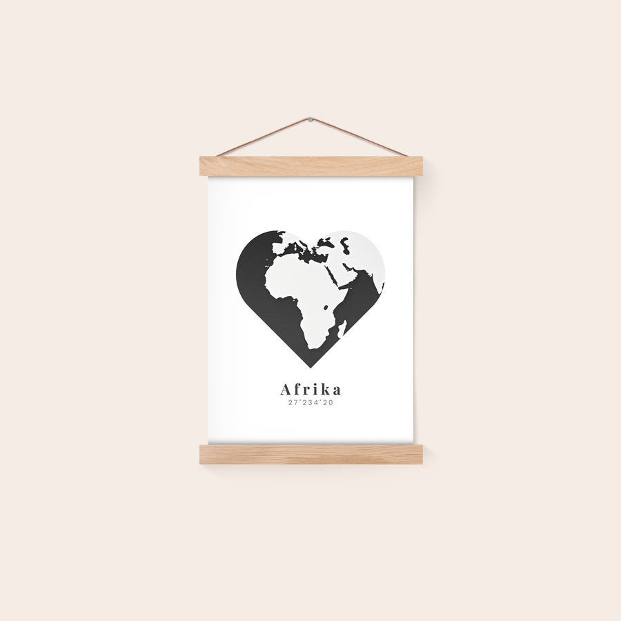 Personalised poster with hanger Personalised poster with hanger