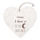 Personalised wooden heart decoration - Valentine's Day - Engraved