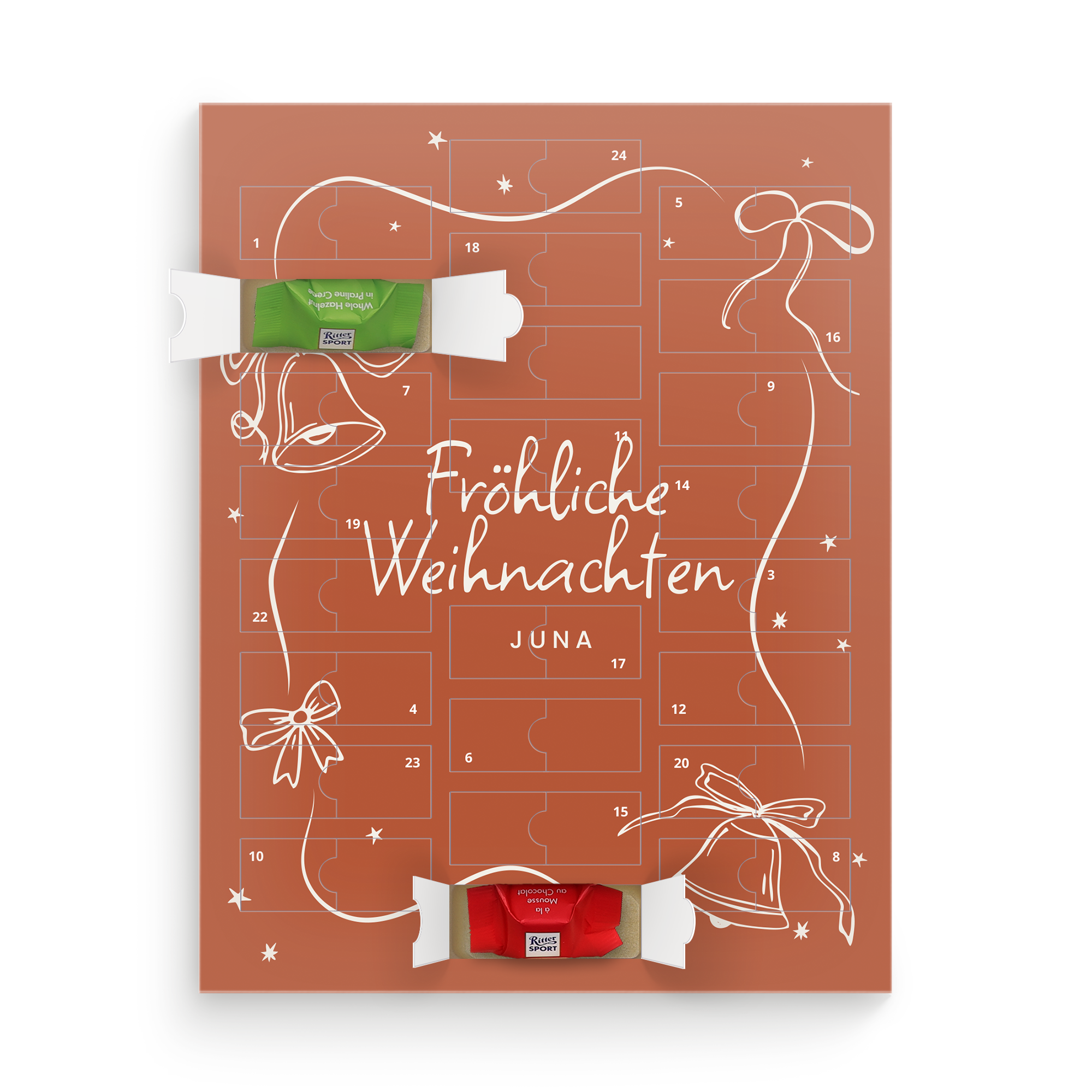 Personalisierter Ritter Sport Adventskalender