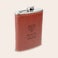 Personalised engraved hip flask - leather look Personalised engraved hip flask - leather look