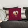 Personalised cushion case - Burgundy - 40 x 40 cm