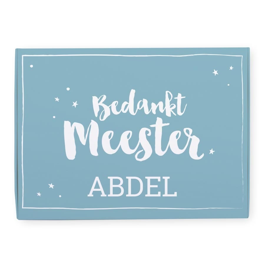 Milka giftbox bedrukken - Juf / Meester