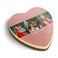 Corazón de chocolate impreso