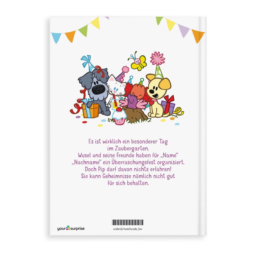 Kinderbuch Wusel & Pip - Geburtstag - XL personalisieren