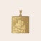 Necklace with square pendant Necklace with square pendant