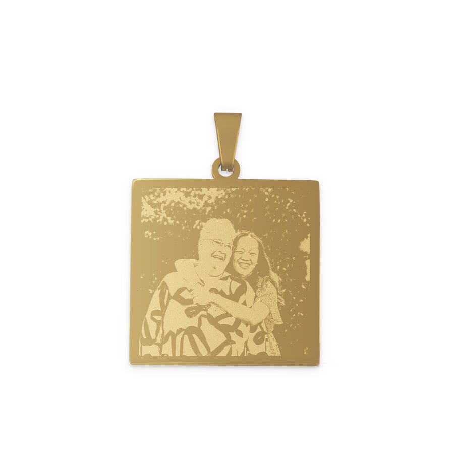 Vierkante malachiet ketting - Gems & Jewels Vierkante malachiet ketting - Gems & Jewels