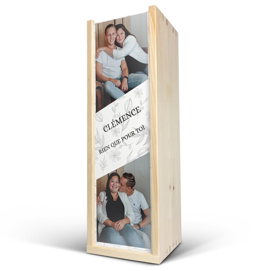 Caisse de vin personnalisée Caisse de vin personnalisée