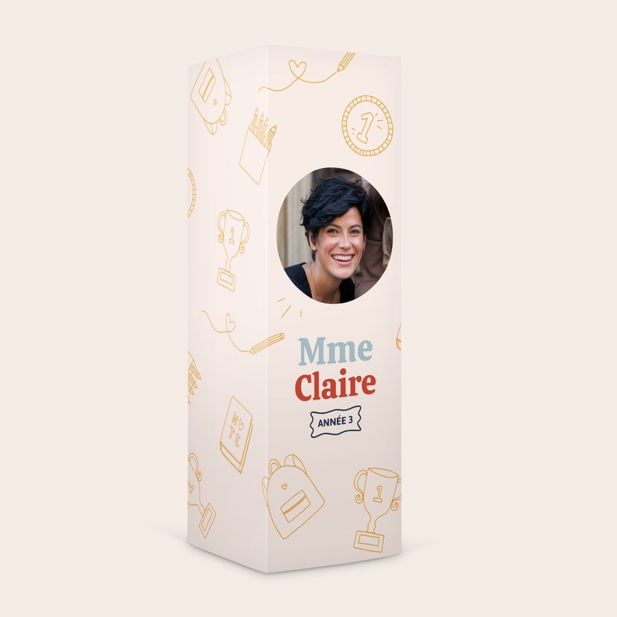 Coffret de bonbons avec nom et photo Coffret de bonbons avec nom et photo