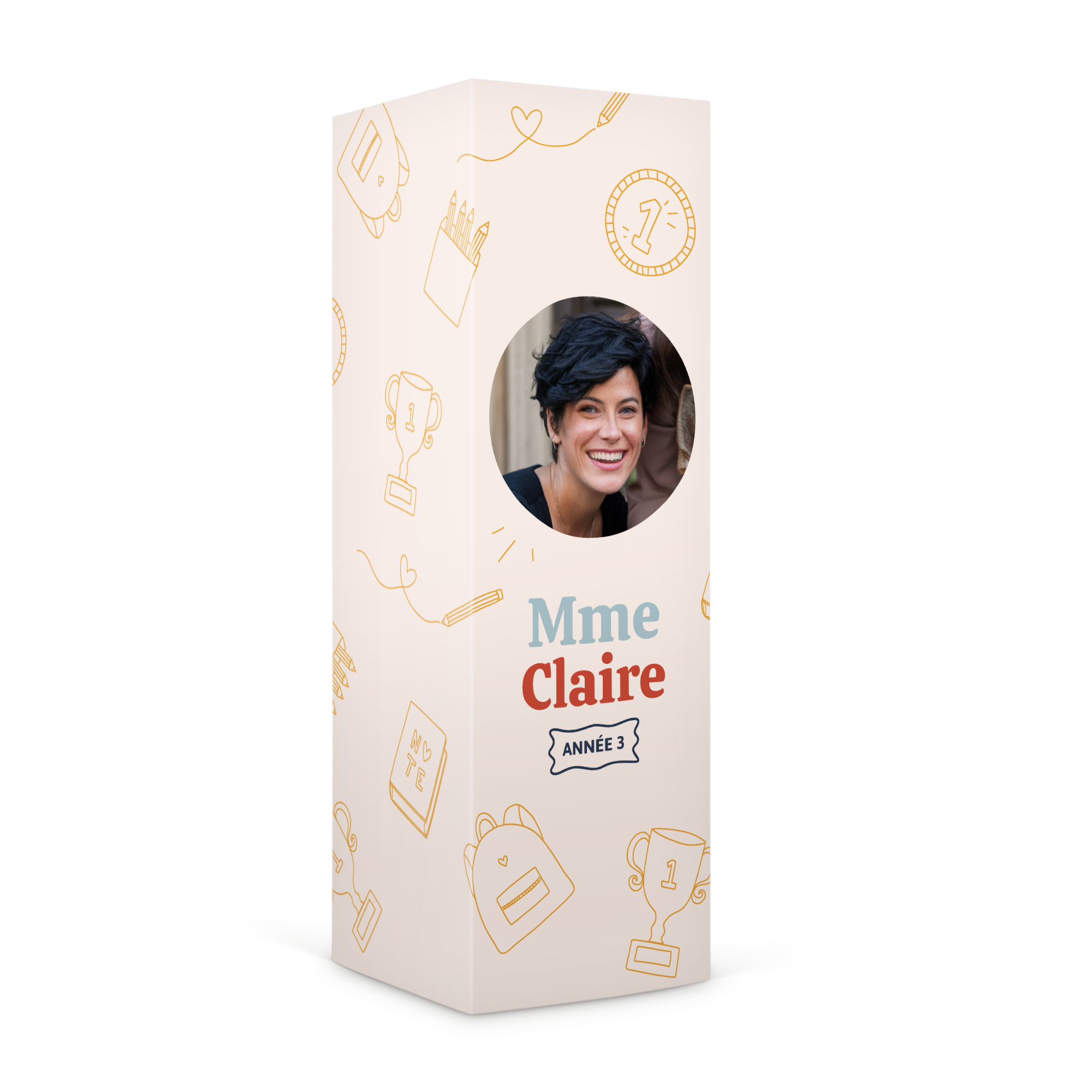 Coffret de bonbons avec nom et photo